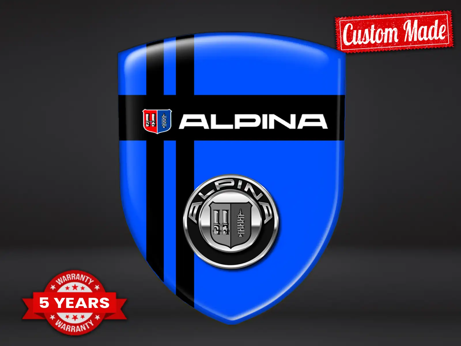 Alpina Stoßsticker Druck Edition Anpassbar Robust